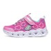 Skechers Heart Lights Kids Lifestyle Shoes Pink Multicolor Teenagers 33.5
