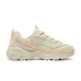 Skechers DLITES Breathable Low-Top Chunky Sneakers Women's Beige Pink natural/multicolor, 38