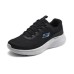 Skechers Cushioning Wear-Resistant Low-Top Casual Running Shoes Men's Black Blue Black Blue, 39.5