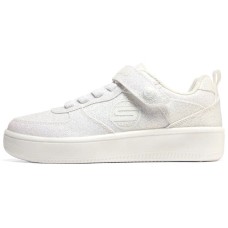 Skechers Sport Court 92 Anti-Kick Slip-Resistant Cushioning Low-Top Kids' Skateboarding Shoes White Teenagers 33