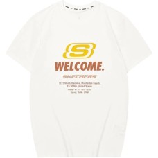 Skechers T Shirt Unisex Marshmallow White Marshmallow white 0074, 2XL