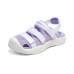 Skechers Anti Slip Wear Resistant Children's Sandals White Purple Teenagers 35