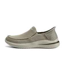 Skechers Slip Ins Casual Shoes Men Low-Top Taupe Серо-коричневый, 42