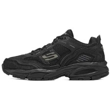 Skechers OUTDOOR MENS Anti-Slip Wear-Resistant Low-Top Chunky Sneakers Men's Black Черный, 41.5