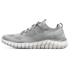 Skechers Overhaul Cushioned Anti-Slip Wear-Resistant Breathable Lightweight Low-Top Casual Running Shoes Men's Gray 43