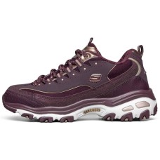 Skechers D'lites Running Shoes Red Women's 35.5
