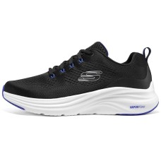 Skechers Vapor Foam Casual Shoes Men Low-Top Black/White/Blue Black White Blue, 42