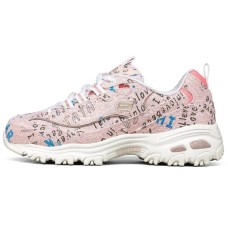 Skechers D'Lites 1.0 Low Top Running Shoes Pink Women's 35.5