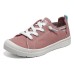 Skechers Bob's Slip Resistant, Abrasion Resistant, Breathable Low Top Canvas Shoes Women's Rose Red 35