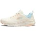 Skechers Sport Cushioned Wear-Resistant Full-Coverage Breathable Lightweight Low-Top Casual Shoes Women's Beige Blue natural/multicolor, 36