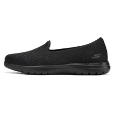 Skechers Breathable Lightweight Low-Top Casual Shoes Women's Black Черный, 38
