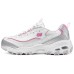 Skechers DLITES Slip-Resistant Breathable Low-Top Chunky Sneakers Women's White Pink Белый Розовый, 36