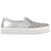 Skechers Skateboard Shoes Women's Low-Top Silver 36