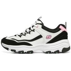 Skechers Dlites 1.0 'White Black Pink' Women's 35.5