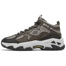 Skechers OUTDOOR MENS Anti-Slip Wear-Resistant Mid-Top Casual Shoes Men's Brown Black Коричневый, 40