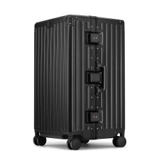 BLAN BUNNY PC Suitcase Travel Bag Luggage 26 Inch 32 Inch 28 Inch 30 Inch Unisex White/Black/Silver Черный, 26 inches