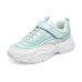 Skechers Girls Cushioning Wear-Resistant Low-Top Kids Lifestyle Shoes White Green Teenagers White Blue/Yellow Green, 33