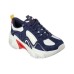 Skechers Stamina V3 Chunky Sneakers Women's Low-Top Blue Red 36