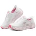 Skechers WOMEN'S GO Series Anti-Slip Wear-Resistant Low-Top Running Shoes Women's White Pink Белый Розовый, 36