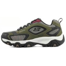 Skechers Casual Shoes Men Low-Top Olive Green 41.5