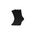 Skechers Mid Calf Socks Unisex 3 Pack Carbon Black 3-Pack (Carbon Black), S