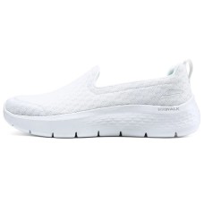 Skechers Go Walk Fle Cushioned Wear-Resistant Lightweight Low-Top Training Running Shoes Women's White Green White green, 39
