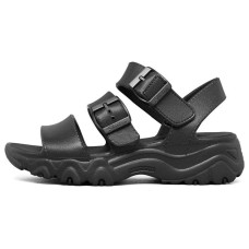 Skechers D'LITES 2.0 Beach Sandals Women's All Black 38