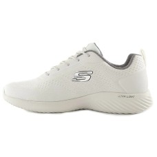 Skechers Bounder Cushioning Anti-Slip And Wear-Resistant Low-Top Casual Shoes Men's White 45.5