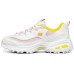 Skechers D'lites 1.0 Gs White/Yellow/Pink Women's 35