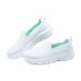 Skechers Go Walk Fle Cushioned Wear-Resistant Lightweight Low-Top Training Running Shoes Women's White Green White green, 39