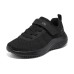 Skechers Slip Resistant, Abrasion Resistant, Breathable Low Top Kids' Running Shoes Black Kids' Черный, 28.5