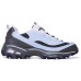 Skechers D'LITES 1.0 Wan Hua Nong Baby Light Blue Box Low-Top Chunky Sneakers Women's Blue Black Blue Black, 39