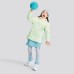 Skechers Grade School Windbreaker Jackets Light Gray Green, 160