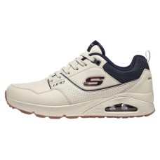 Skechers Uno Cushioned Slip-Resistant Low-Top Casual Shoes Men's Beige Black 43