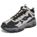 Skechers OUTDOOR MENS Breathable And Resilient Mid-Top Casual Shoes Men's Gray Black Серый черный, 41