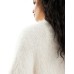 Cotton On faux hair longline cardigan in ecru XS - US 4