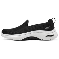 Skechers WOMEN'S GO WALK Anti-Slip Wear-Resistant Low-Top Casual Shoes Women's Black White Черно-белый, 36.5