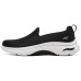 Skechers WOMEN'S GO WALK Anti-Slip Wear-Resistant Low-Top Casual Shoes Women's Black White Черно-белый, 36.5