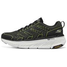 Skechers Max Cushioning Cushioned Slip-Resistant Low-Top Running Shoes Men's Olive Black Olive Black, 39.5