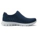 Skechers Cushioning, Slip Resistant, Abrasion Resistant, Breathable Low Top Casual Shoes Women's Marine Blue Navy/multicolor, 37
