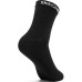 Skechers Unisex Mid-Calf Socks 3-Pack (Carbon Black), S