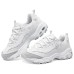 Skechers Durable Breathable Low-Top Chunky Sneakers Women's White Silver Белый, 39.5