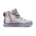 Skechers Shuffle Lites High Top Kids' Skateboarding Shoes Silver Teenagers 33.5