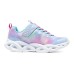 Skechers Cushioning Low Top Kids' Running Shoes Blue Purple Teenagers синий фиолетовый, 30