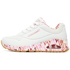 Skechers Uno Loving Love X James Goldcrown 'White Red Pink' Women's 35