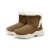 Skechers Anti-Slip Wear-Resistant Crew Kids' Boots Umber Teenagers Коричневый, 32