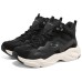 Skechers Stamina Airy Cushioning Wear-Resistant High-Top Chunky Sneakers Women's Black White Черно-белый, 35.5