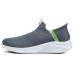 Skechers Hands Free Slip-Ins Cushioned Wear-Resistant Lightweight Low-Top Casual Shoes Men's Gray Серый, 41