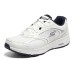 Skechers GO RUN Cushioning, Slip Resistant, And Abrasion Resistant Low Top Running Shoes Men's White Blue 42.5