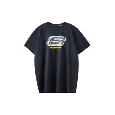 Skechers Colorful T-Shirts Unisex Carbon Black сажа, XL
